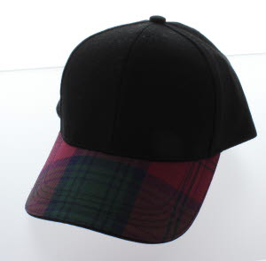 Cap, Hat, Baseball, TARTAN PEAK, PLAIN, Lindsay Tartan